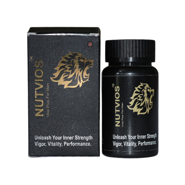 Herbal supplement for men to boost vigor, stamina, and vitality – NUTVIOS Vital Plus energy and performance capsules
