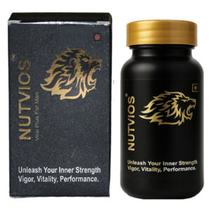 Nutvios Vital Plus for Men daily vitality support health supplement bottle